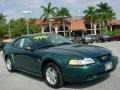 2000 Amazon Green Metallic Ford Mustang V6 Coupe  photo #1