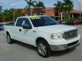 2005 Oxford White Ford F150 Lariat SuperCab  photo #1