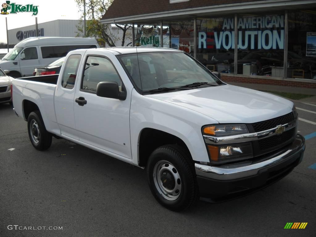 2008 Colorado Work Truck Extended Cab - Summit White / Light Cashmere photo #1