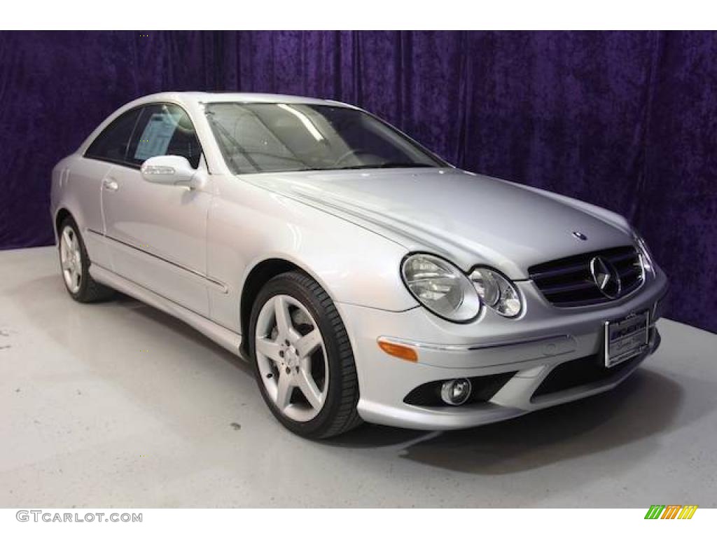 2007 CLK 550 Coupe - Iridium Silver Metallic / Ash photo #1