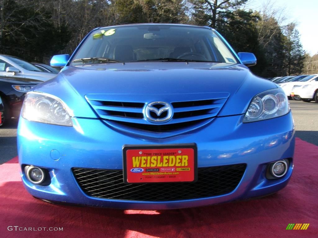 2006 MAZDA3 s Touring Hatchback - Winning Blue Metallic / Black photo #2