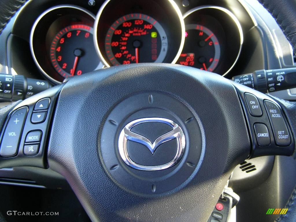 2006 MAZDA3 s Touring Hatchback - Winning Blue Metallic / Black photo #16