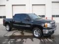 2008 Onyx Black GMC Sierra 1500 SLT Crew Cab 4x4  photo #1