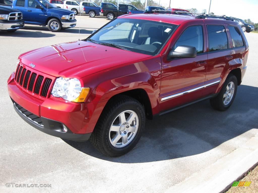 2010 Grand Cherokee Laredo - Inferno Red Crystal Pearl / Dark Slate Gray photo #1