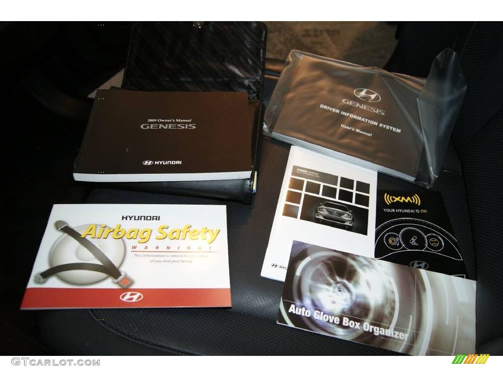 2009 Genesis 4.6 Sedan - Black Noir Pearl / Black photo #18