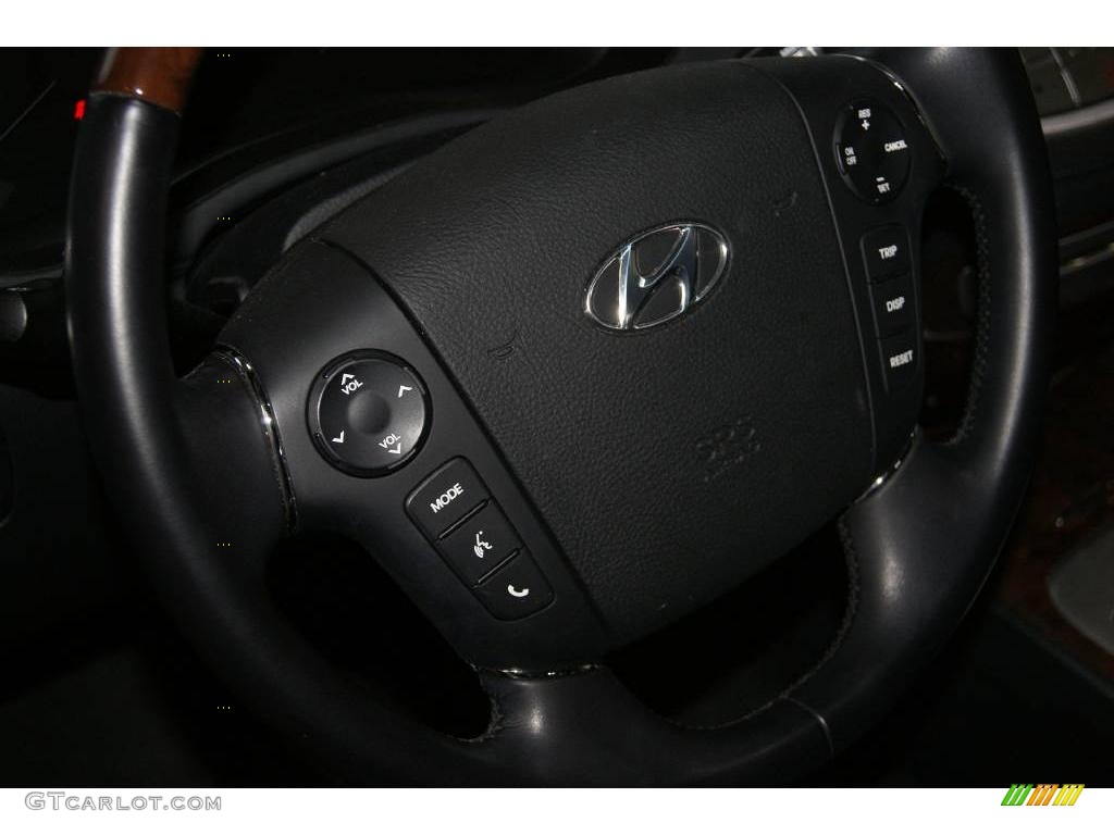 2009 Genesis 4.6 Sedan - Black Noir Pearl / Black photo #24