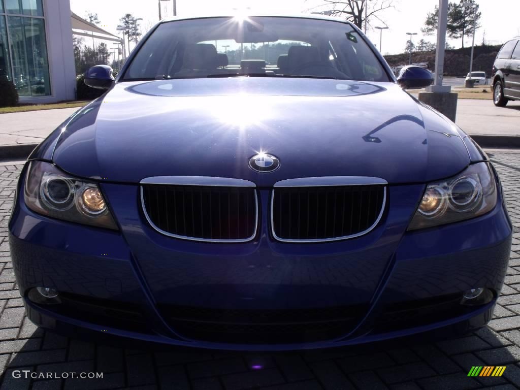 2007 3 Series 328i Sedan - Montego Blue Metallic / Beige photo #8