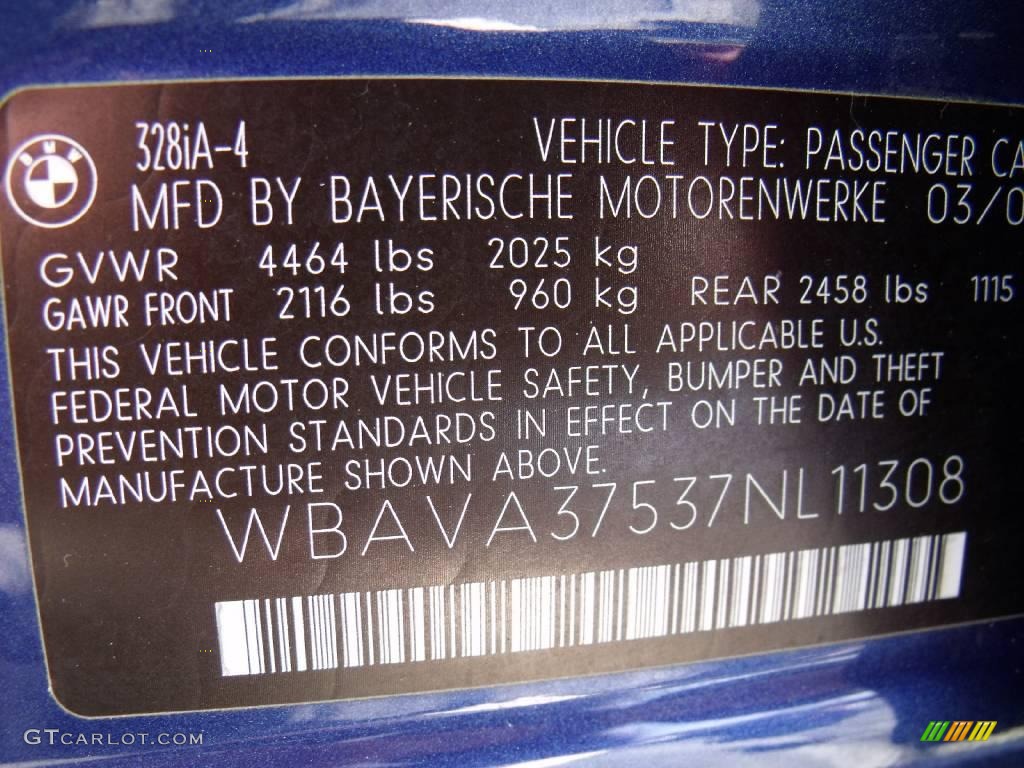 2007 3 Series 328i Sedan - Montego Blue Metallic / Beige photo #32