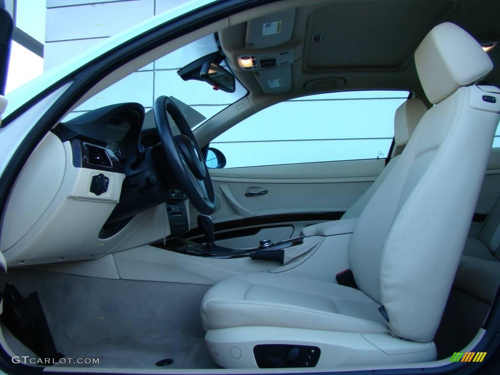 2007 3 Series 328xi Coupe - Alpine White / Cream Beige photo #9