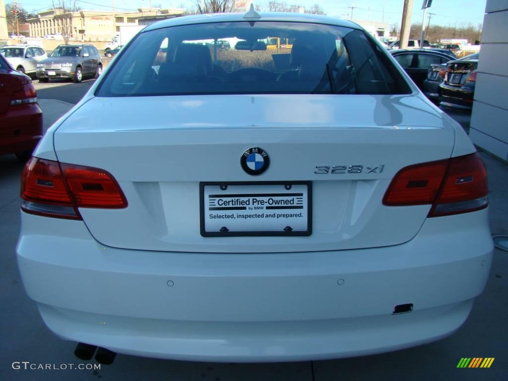 2007 3 Series 328xi Coupe - Alpine White / Black photo #4