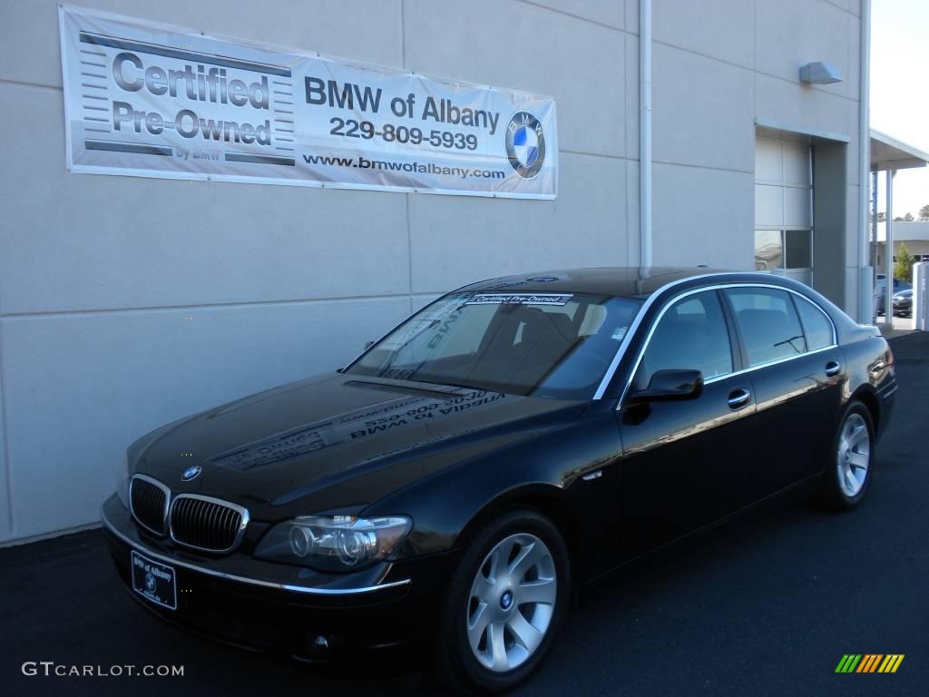 2007 7 Series 750Li Sedan - Black Sapphire Metallic / Black photo #2