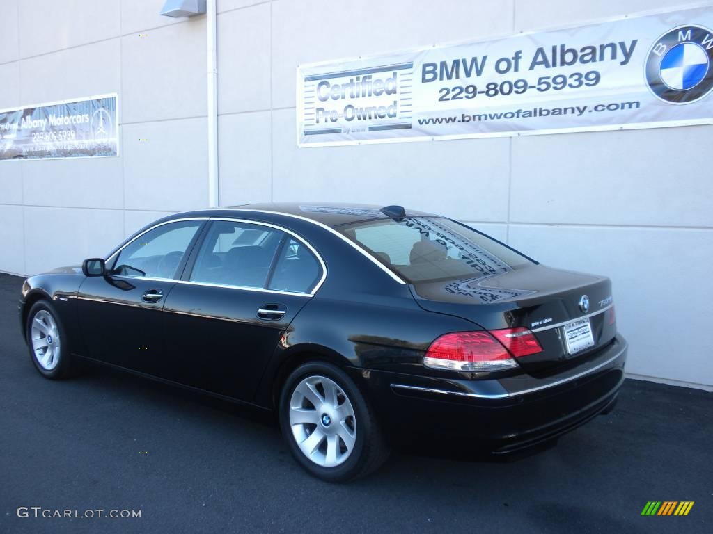 2007 7 Series 750Li Sedan - Black Sapphire Metallic / Black photo #3