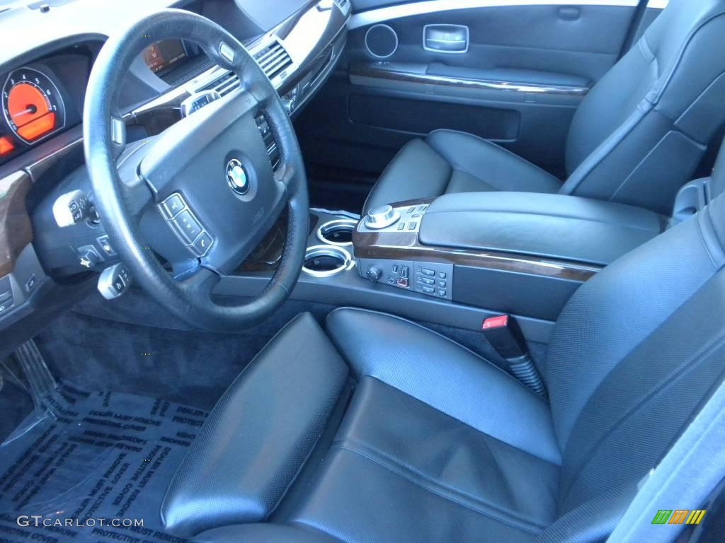 2007 7 Series 750Li Sedan - Black Sapphire Metallic / Black photo #6