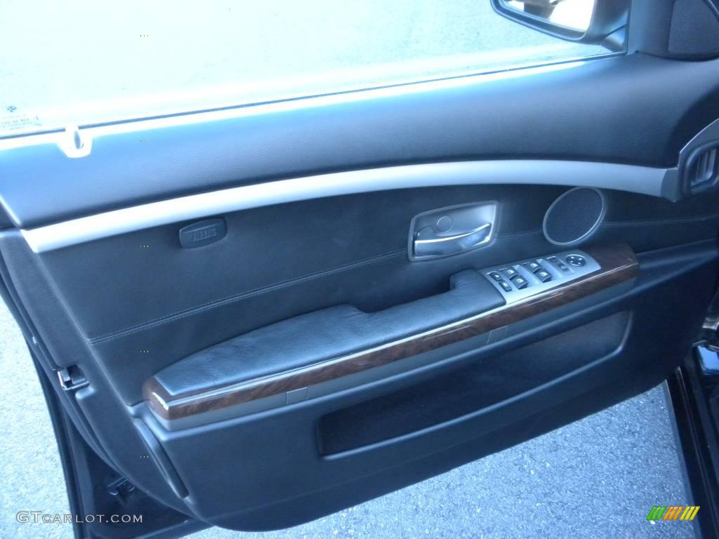 2007 7 Series 750Li Sedan - Black Sapphire Metallic / Black photo #7