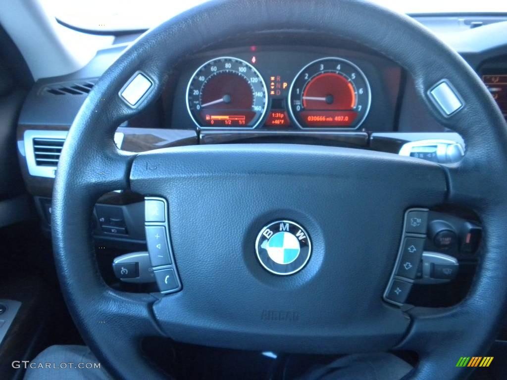 2007 7 Series 750Li Sedan - Black Sapphire Metallic / Black photo #19