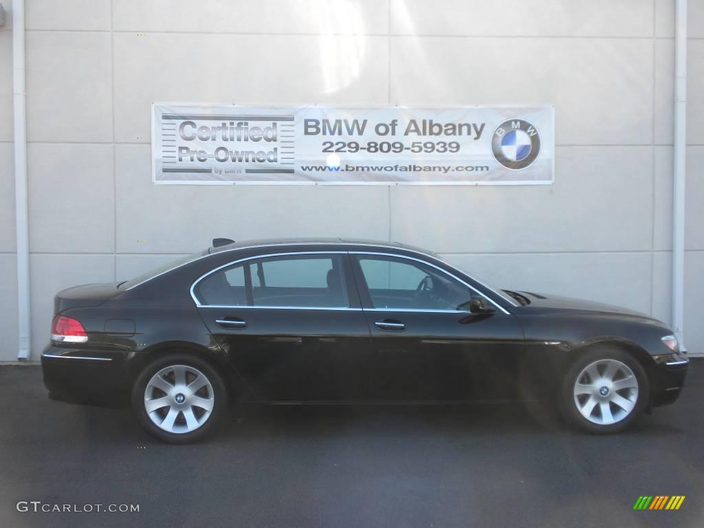 2007 7 Series 750Li Sedan - Black Sapphire Metallic / Black photo #26