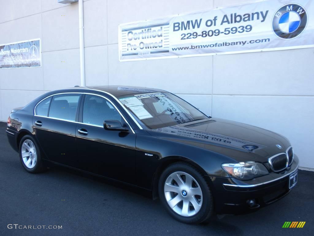2007 7 Series 750Li Sedan - Black Sapphire Metallic / Black photo #27