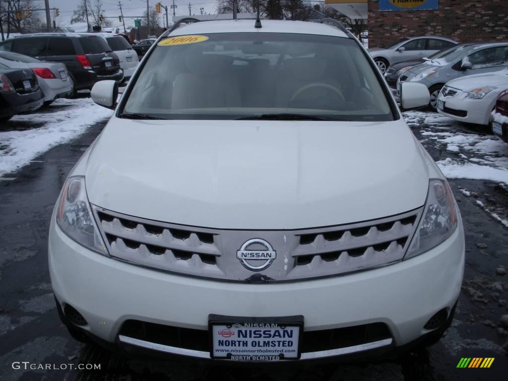 2006 Murano S AWD - Glacier Pearl / Cafe Latte photo #2