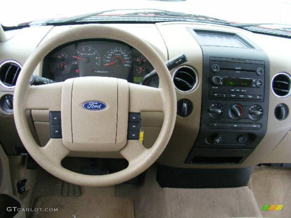 2006 F150 XLT SuperCab 4x4 - Bright Red / Tan photo #14