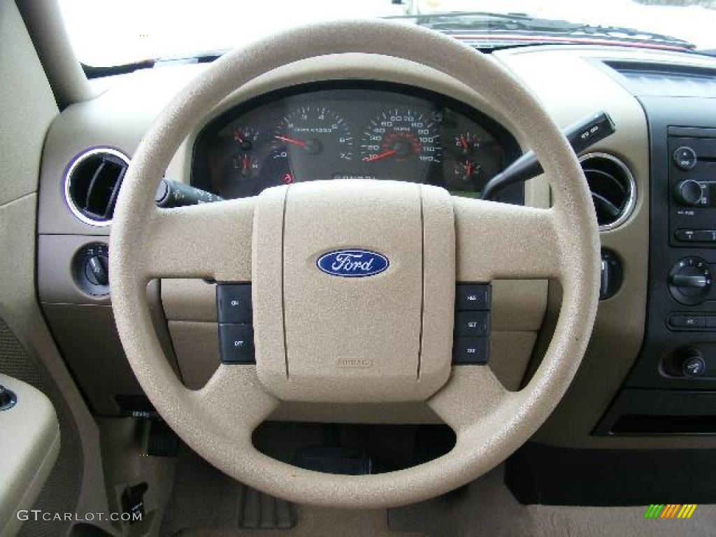 2006 F150 XLT SuperCab 4x4 - Bright Red / Tan photo #15