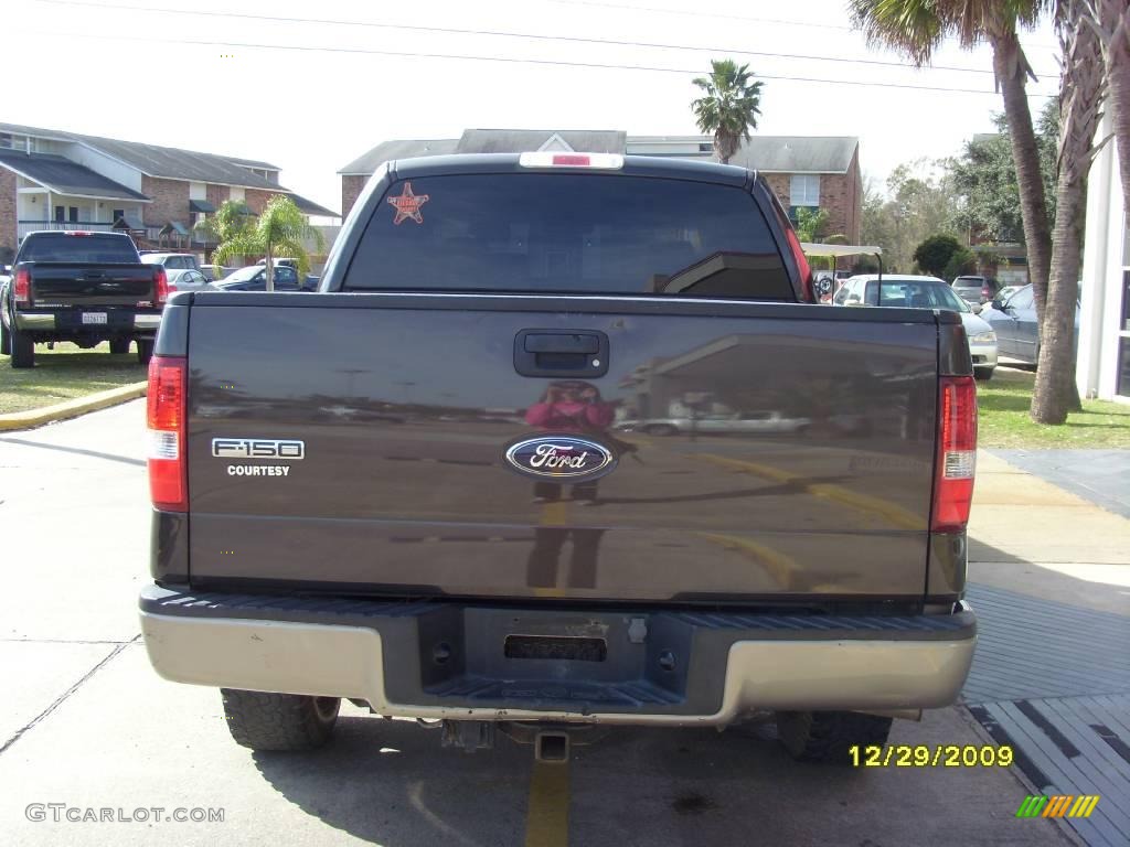 2006 F150 Lariat SuperCrew 4x4 - Dark Stone Metallic / Tan photo #2