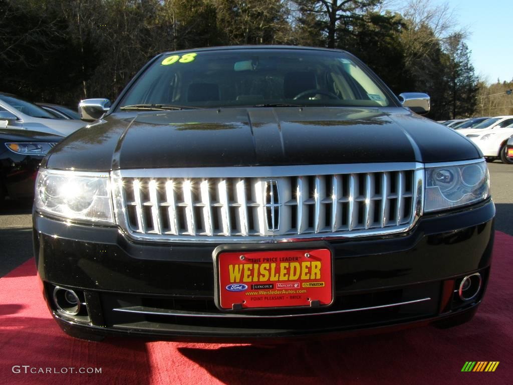 2008 MKZ Sedan - Black / Dark Charcoal photo #2