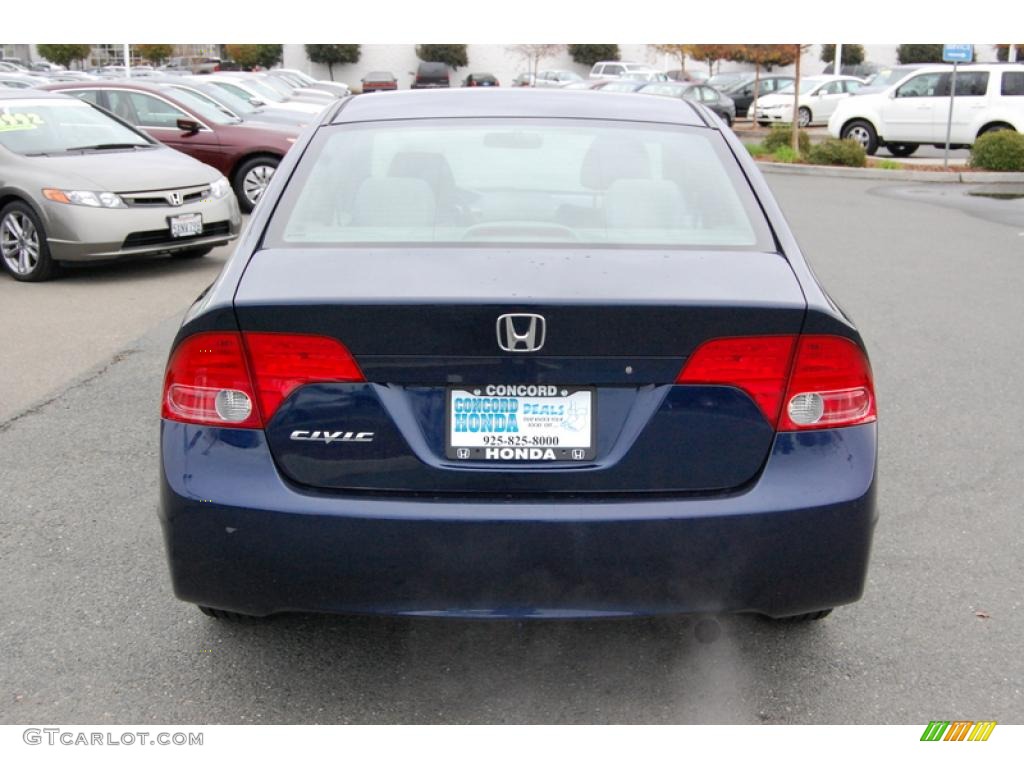 2007 Civic EX Sedan - Royal Blue Pearl / Gray photo #4