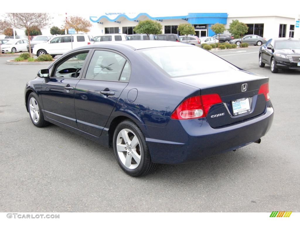 2007 Civic EX Sedan - Royal Blue Pearl / Gray photo #5