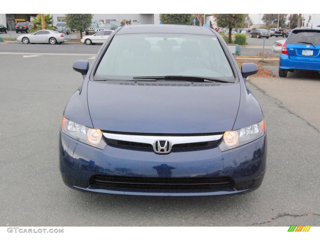 2007 Civic EX Sedan - Royal Blue Pearl / Gray photo #8