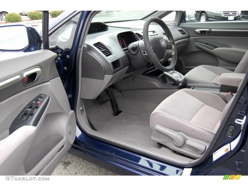 2007 Civic EX Sedan - Royal Blue Pearl / Gray photo #16