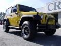 2007 Detonator Yellow Jeep Wrangler X 4x4  photo #2