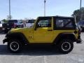 2007 Detonator Yellow Jeep Wrangler X 4x4  photo #5