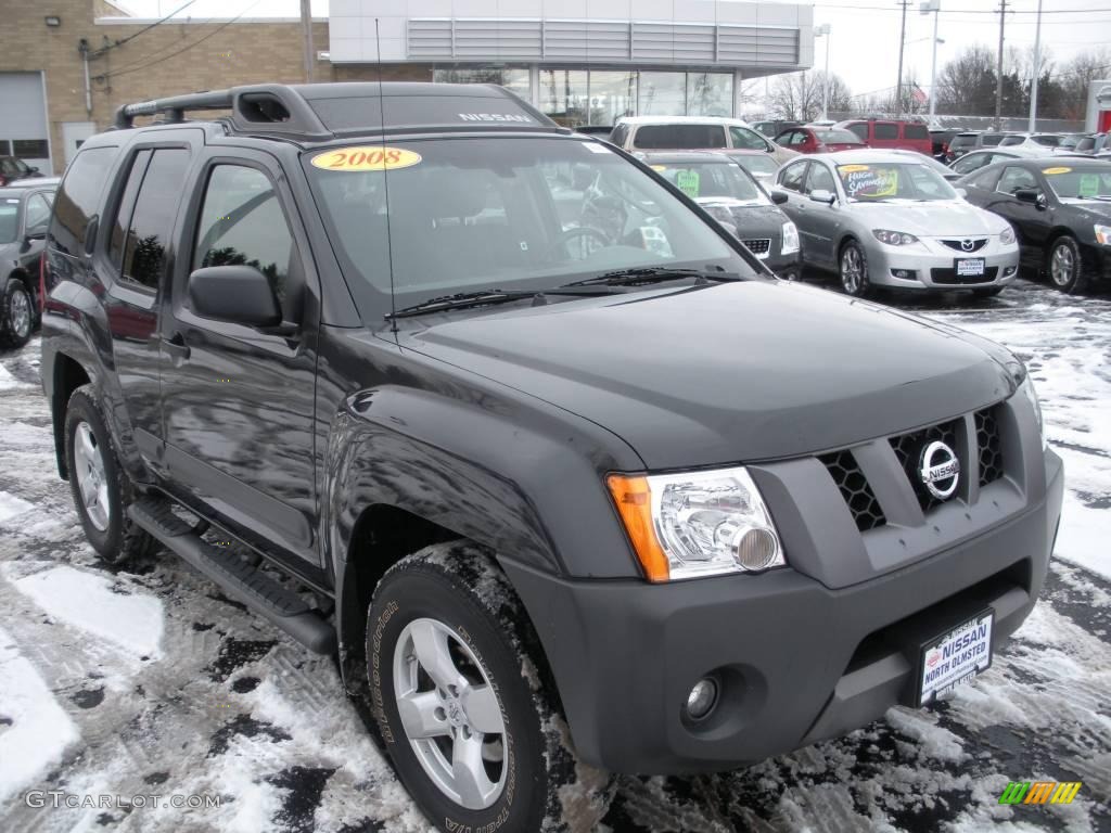 2008 Xterra SE 4x4 - Night Armor Dark Gray / Steel/Graphite photo #3