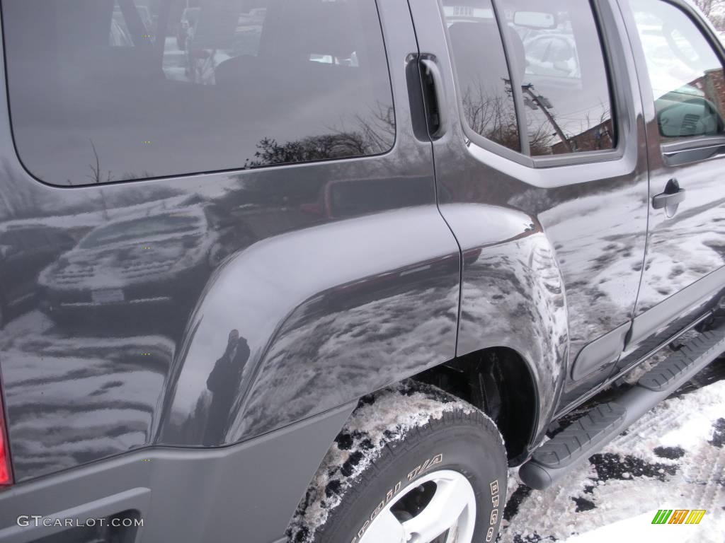 2008 Xterra SE 4x4 - Night Armor Dark Gray / Steel/Graphite photo #6
