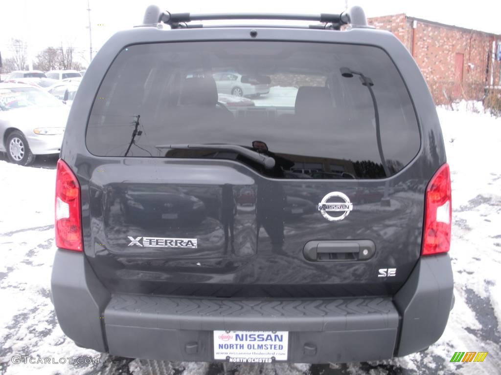 2008 Xterra SE 4x4 - Night Armor Dark Gray / Steel/Graphite photo #7