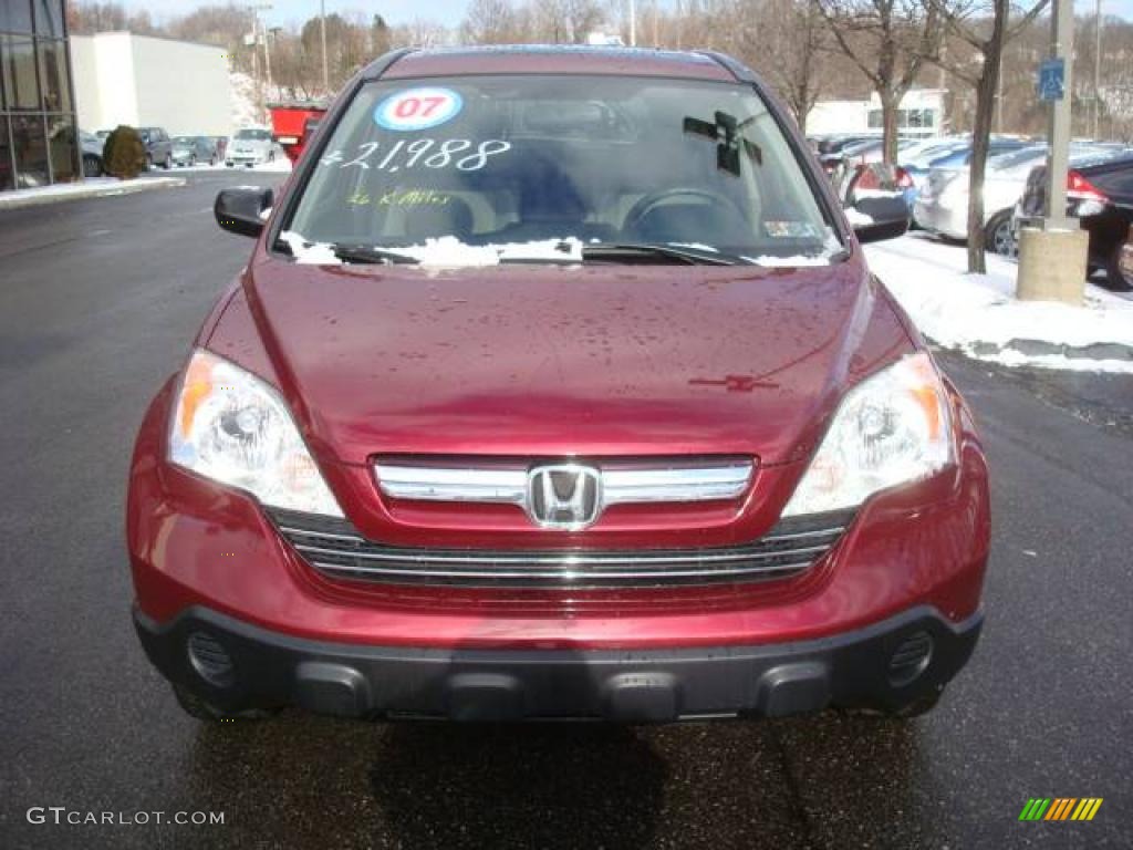 2007 CR-V EX 4WD - Tango Red Pearl / Gray photo #6