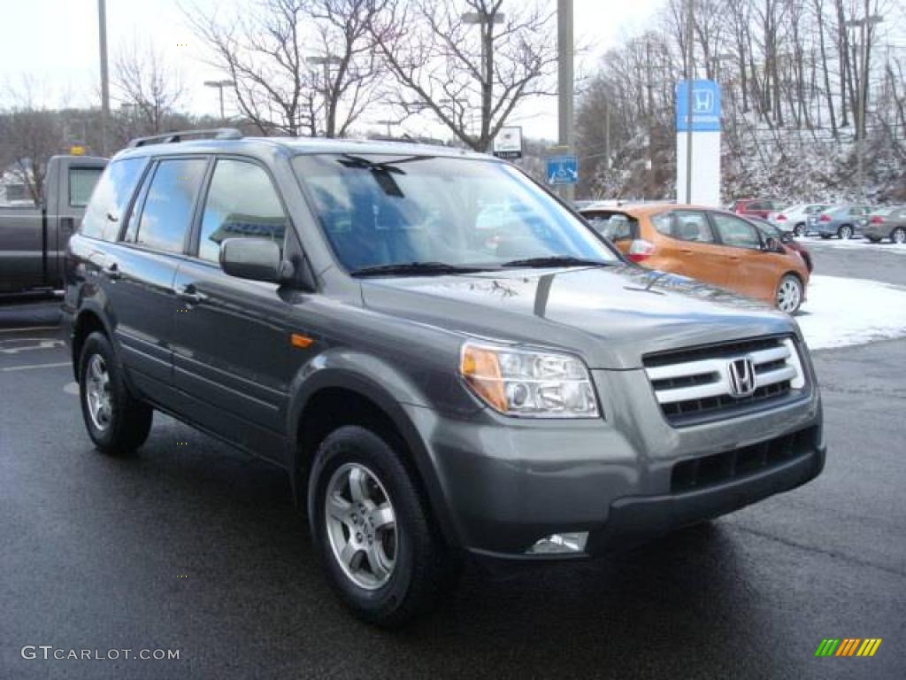 2007 Pilot EX-L 4WD - Nimbus Gray Metallic / Gray photo #5