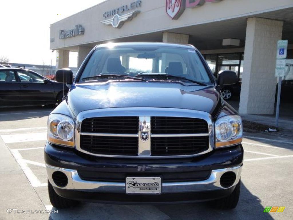 2006 Ram 1500 SLT Quad Cab 4x4 - Patriot Blue Pearl / Medium Slate Gray photo #8