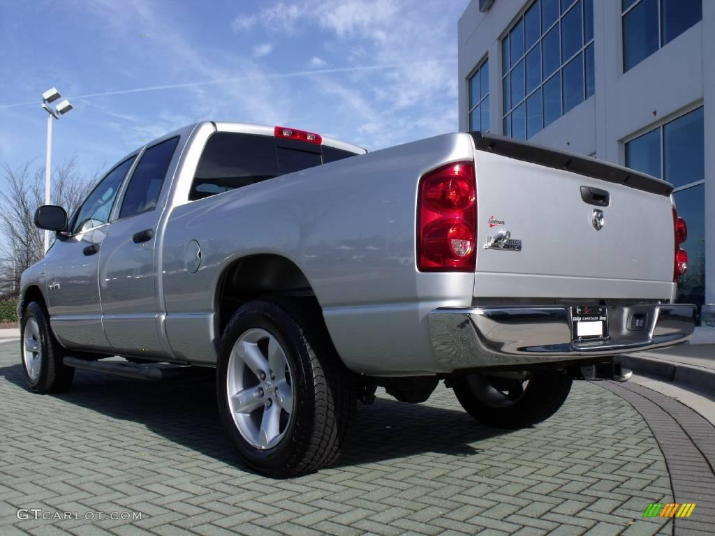 2008 Ram 1500 Big Horn Edition Quad Cab - Bright Silver Metallic / Medium Slate Gray photo #3