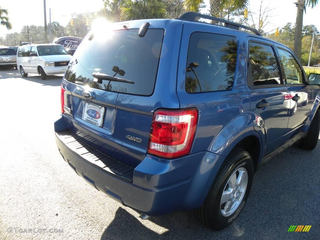 2009 Escape XLT V6 4WD - Sport Blue Metallic / Camel photo #14