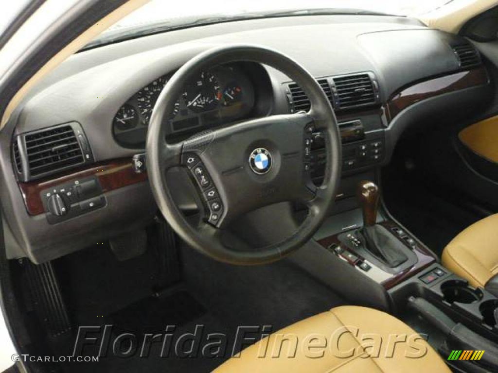 2005 3 Series 325i Sedan - Alpine White / Natural Brown photo #12