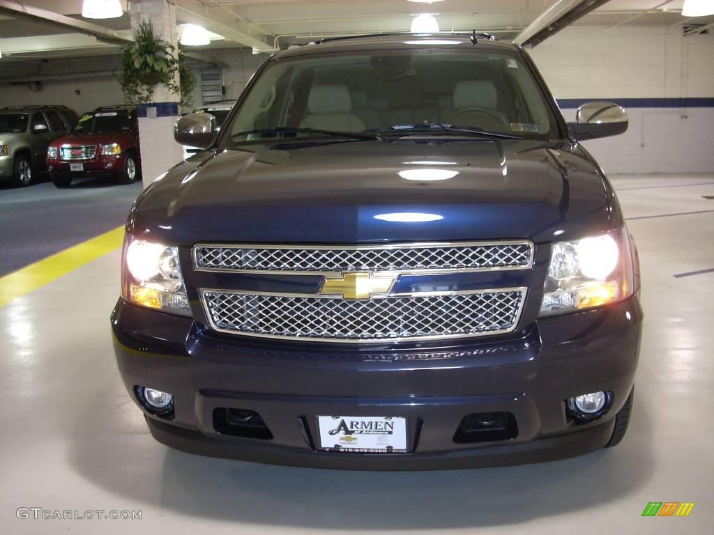 2009 Tahoe LTZ 4x4 - Dark Blue Metallic / Light Cashmere photo #6