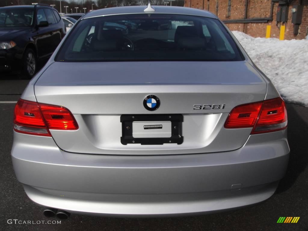 2009 3 Series 328xi Coupe - Titanium Silver Metallic / Black photo #5