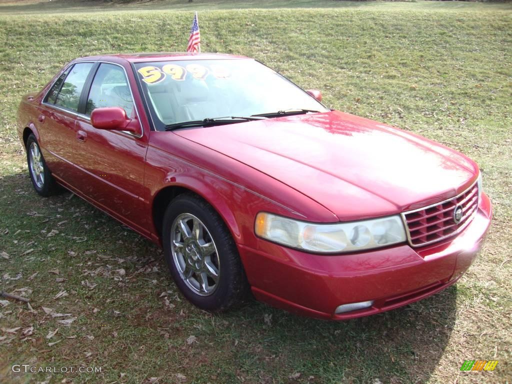 2001 Seville STS - Crimson Red / Oatmeal photo #4