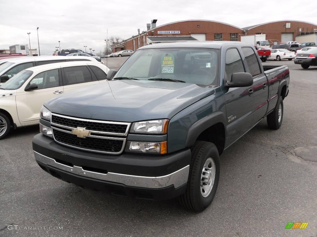 2006 Silverado 2500HD LS Crew Cab - Blue Granite Metallic / Dark Charcoal photo #1