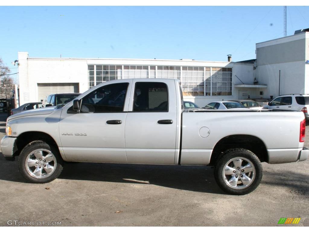 2003 Ram 1500 SLT Quad Cab 4x4 - Bright Silver Metallic / Black photo #10