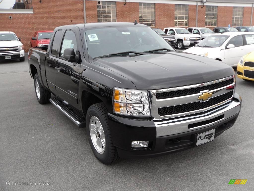 2010 Silverado 1500 LT Extended Cab 4x4 - Black / Ebony photo #6