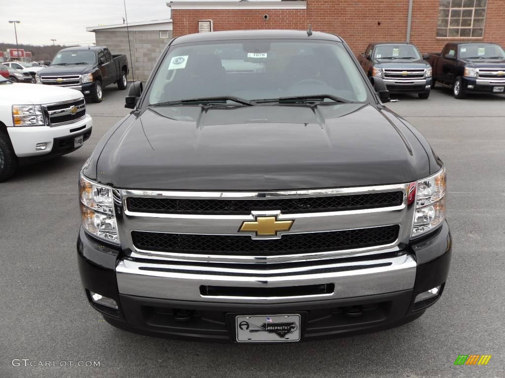 2010 Silverado 1500 LT Extended Cab 4x4 - Black / Ebony photo #7