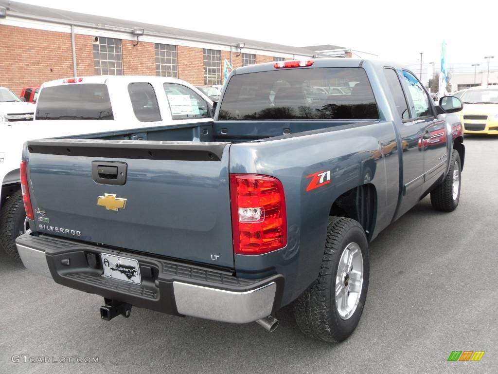 2010 Silverado 1500 LT Extended Cab - Blue Granite Metallic / Ebony photo #5