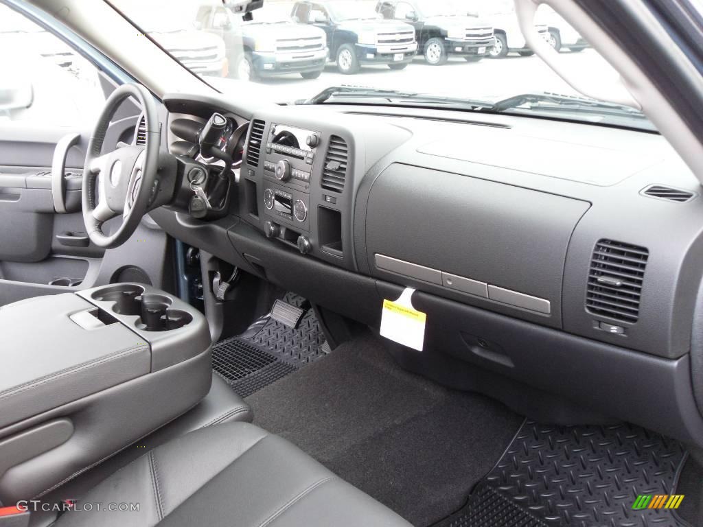 2010 Silverado 1500 LT Extended Cab - Blue Granite Metallic / Ebony photo #16